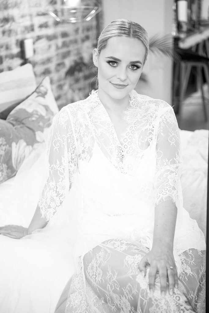 Getting ready for Nicole's wedding day at Lace on Timber, Bridal glam by Storm Pass Makeup, photography by Kevin Mark Pass