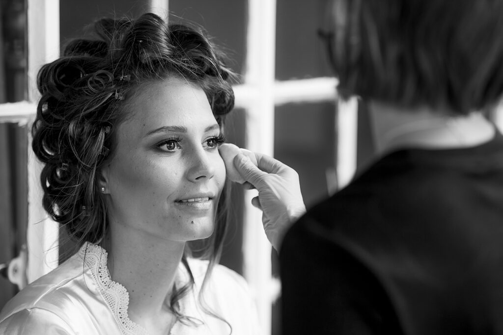 Professional bridal glam by Storm Pass Makeup for wedding day portraits