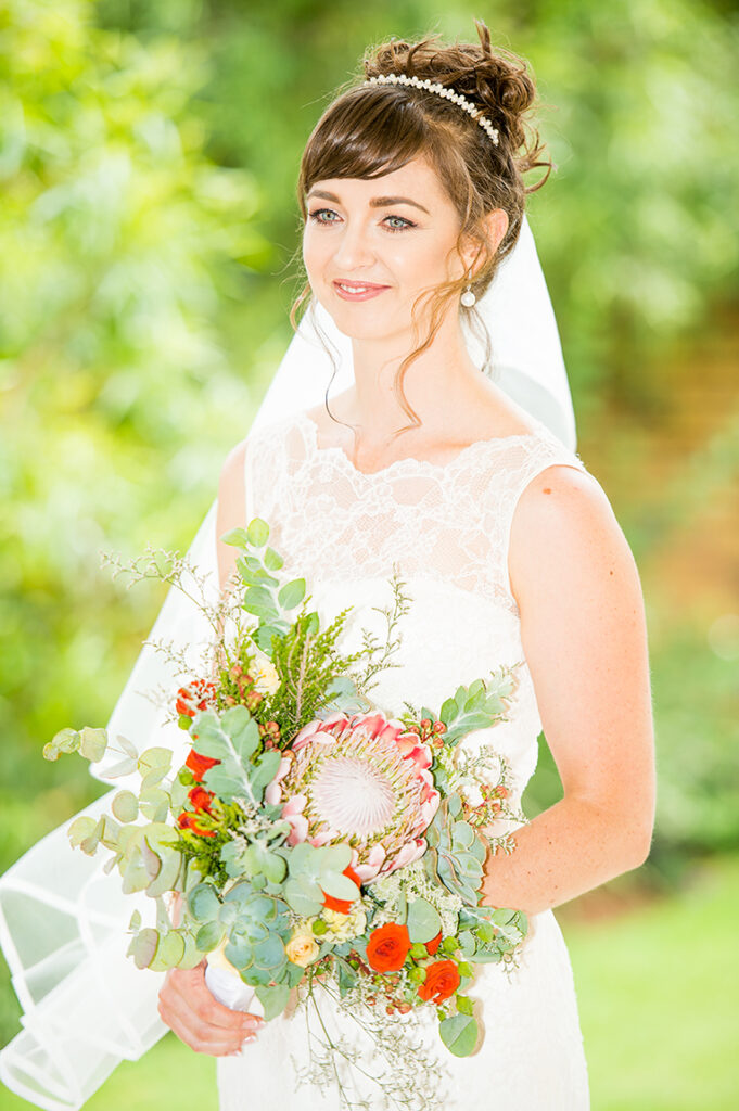 Professional bridal glam by Storm Pass Makeup for wedding day portraits